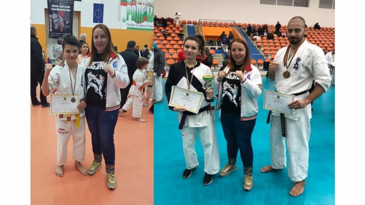 Сенсей Пролет Василева с медалистите на ТИМ (Варна). Снимки ФЕЙСБУК