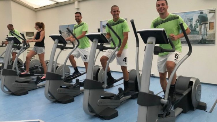 Черно море тренира във фитнеса за дербито