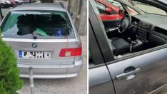 Две коли осъмнаха с разбити стъкла във Варна