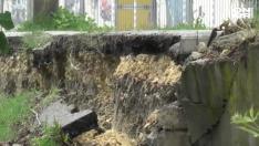 Срутената стена на велоалея във Варна - правена без арматура 