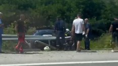 Двама пострадаха при тежка катастрофа на "Струма"