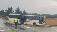 Инцидент с пътнически автобус на пътя Варна - Добрич