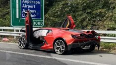 Мощно Ламборгини е смачкано на изхода на Варна