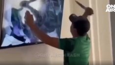 Да изтрещиш! Фен прободе телевизора си след загубата на Мексико ВИДЕО