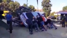 Драматична поразия за хиляди левове: "Паяк" потроши автомобил ВИДЕО