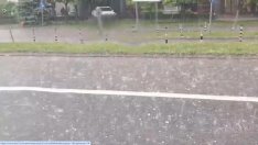 Мощна градушка се изсипа над София