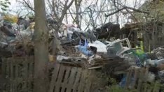 Тополи пропищяха от боклуци, трупани в частен имот (ВИДЕО)