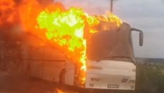 Два автобуса изгоряха край Варна (СНИМКИ)