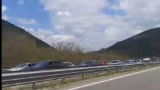 Километрично задръстване на "Струма"