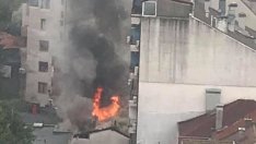 Горя таван и покрив в центъра на Варна