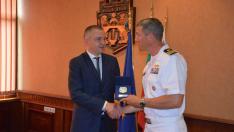Кметът Иван Портних се срещна с командира на американския военен кораб „Портър“