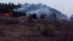 Запалени гуми предизвикаха пожар край Белослав