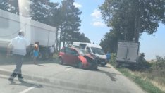 Двама пострадаха при верижната катaстрофа по пътя Добрич-Балчик