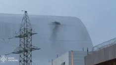 Дрон атакува саркофага на Чернобил (ВИДЕО)