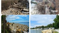 Успешно приключи първи етап от ремонта на брегоукрепителното съоръжение до Рибарски плаж (СНИМКИ)