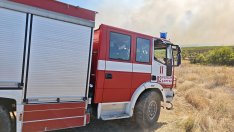 Голям пожар в Карнобатско, обявено е частично бедствено положение