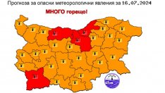 Червен код за екстремно високи температури във вторник