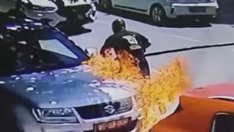 Арестуваха мъж за палежа на автомобилите на българското посолство в Скопие