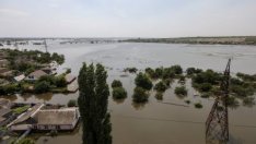 Боклуците от взривения язовир достигнаха крайбрежието на Одеса