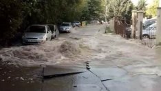 Нова В и К авария превърна улица във Варна в река