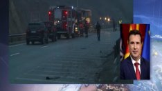 Силна експлозия предизвикала пожара в автобуса ковчег на АМ "Струма"