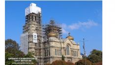 От 1 500 кв. м винил са направени белите „шапки“ на Катедралата във Варна