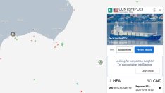 Удареният с три дрона контейнеровоз е потънал