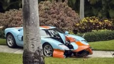 Джигит без книжка разби в дърво суперкола за $704 000 (СНИМКИ)