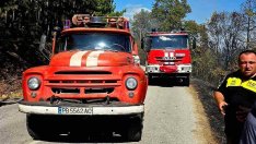 Загасиха огъня край Горнослав, временно беше спрян токът на Асеновград