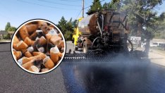 Нестандартна идея: Влагат фасове за по-добро качеството на асфалта