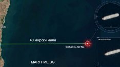 Дрейфащият без екипаж бълкер "Емил" е на 75 морски мили източно от Варна