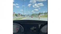 Дама с тротинетка удиви мрежата: "Лети" със 100 по натоварен булевард! (ВИДЕО)