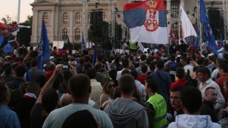 Поредна събота на протести срещу управлението на Вучич в Сърбия