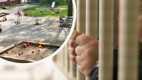 Играчка – плачка: Малко дете заклещи главата си в оградата на забавачка