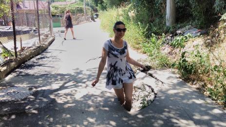 Подпочвени води предизвикаха пропадане на улица в Аспарухово