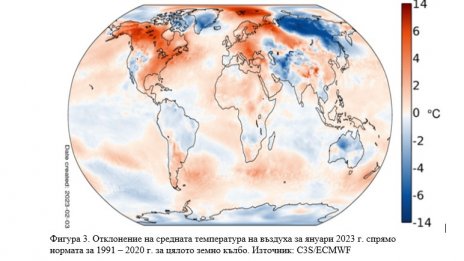 Отчетоха най-топлия януари в Европа от 1991 г. насам