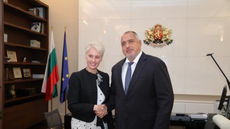 Премиерът Борисов се срещна с посланика на Великобритания Ема Хопкинс