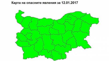 За четвъртък във Варна и страната кодът е зелен