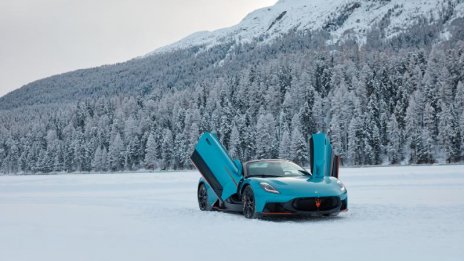 Maserati MCPURA Cielo FROZEN MAGMA - ексклузивен автомобил по индивидуална поръчка направи своя дебют в Санкт Мориц