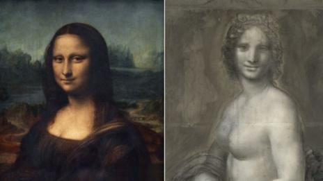 Откриха рисунка на голата Мона Лиза?
