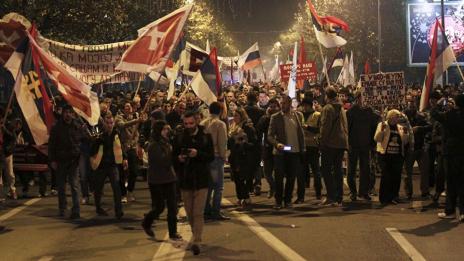 Хиляди на протест в Черна гора срещу президента Джуканович 