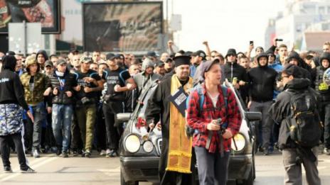 Феновете на Левски погребаха ЦСКА  