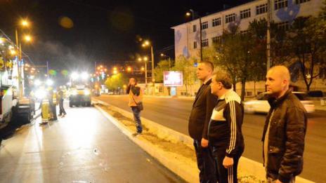 Кметът провери на място полагането на асфалта на бул."Христо Ботев"