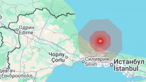 Земетресение разлюля Черно море близо до България