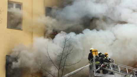 Пожар в бежански център в Дюселдорф 