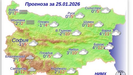Какво време ни очаква в неделя?