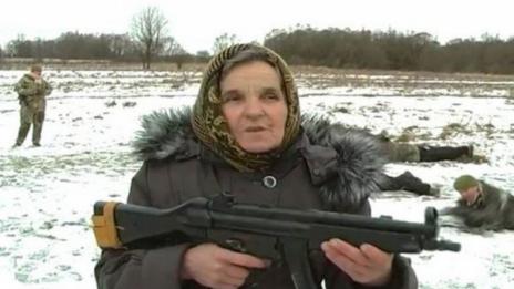 Пенсионерка ще брани Украйна от сепаратистите