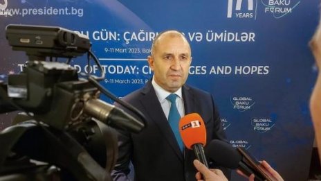 Президентът Радев е с ковид, отменя участието си в Баку