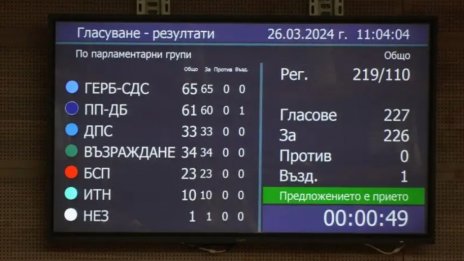 Парламентът прие отказа на Мария Габриел от първия мандат