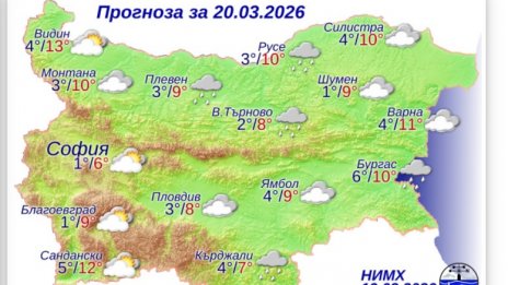 Какво време ни очаква в петък?